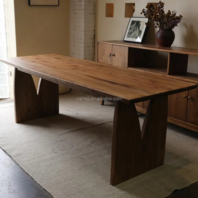 Commercial Kitchen Set - 無垢材ダイニングテーブルセット モダン木製ダイニングセット キッチンレストラン家具 業務用卸売業者