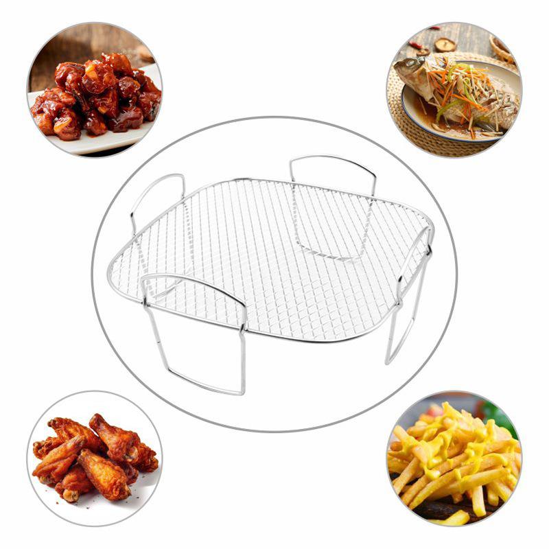 Commercial Kitchen Steamer - 多機能ローストラック互換エアフライヤー脱水機バーベキューラックスチーマーエアフライヤーアクセサリー用ロースト調理ツール