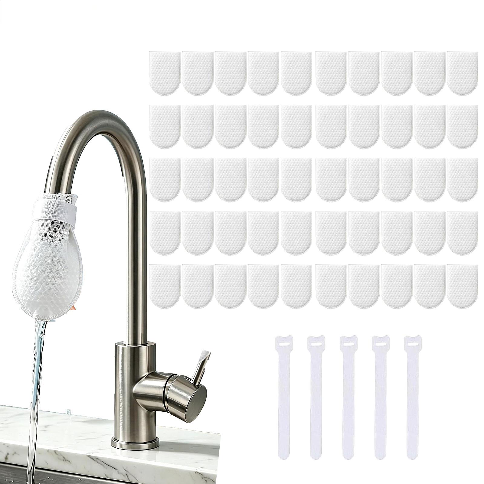 Commercial Kitchen Tap - 蛇口フィルターコットン、水道水フィルターバッグ、蛇口用防滴浄水器バッグ、キッチン用厚手の洗える沈殿物ろ過バッグ