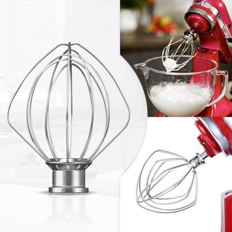 Commercial Kitchen Aid Mixer - ステンレス鋼ワイヤーホイップ電動ミキサーアクセサリー KitchenAid K45WW スタンドミキサー 4.5QT 泡立て器アタッチメント用