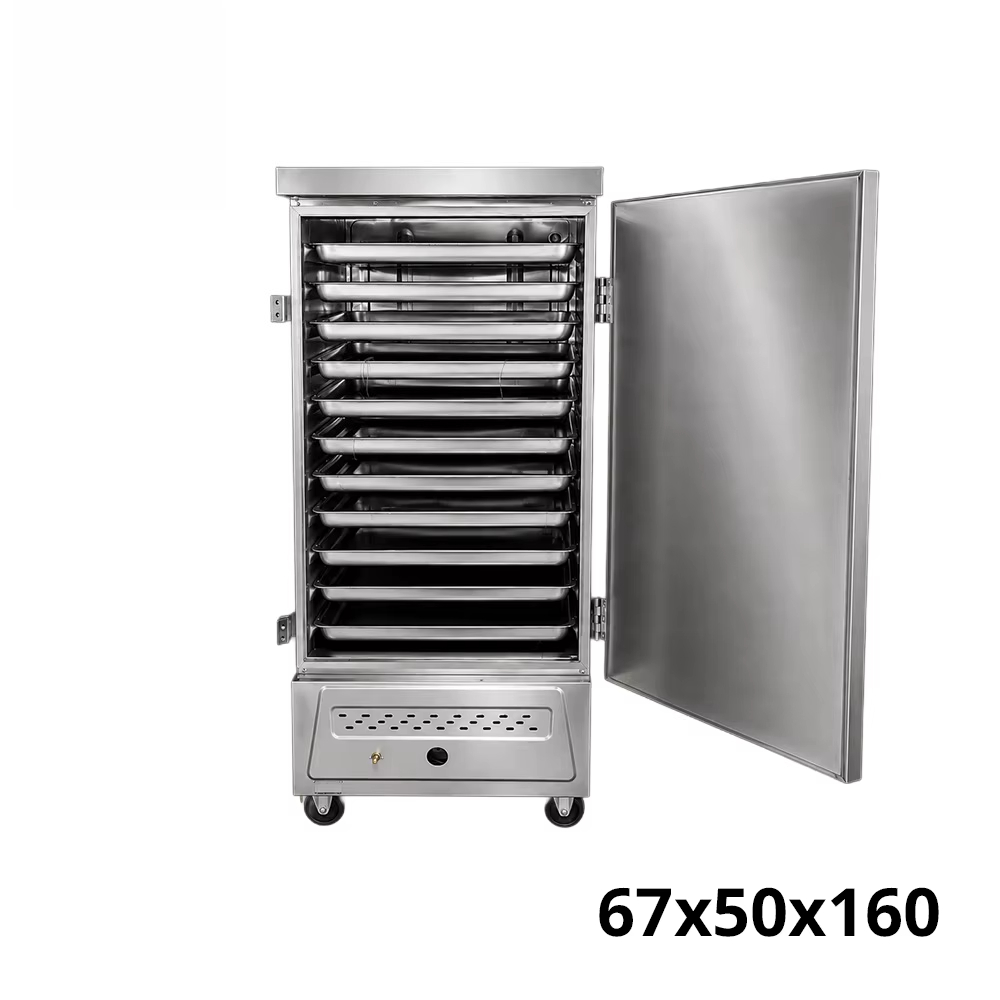 Commercial Kitchen Steamer - メーカー製頑丈ステンレス鋼米蒸し器12段ガス式大容量調理器キャビネット業務用厨房