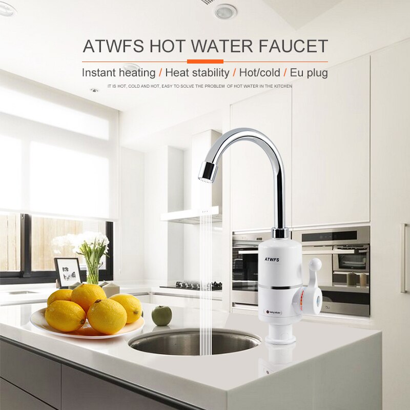 Commercial Kitchen Tap - Atwfsタンクレス電気最新給湯器キッチンインスタント温水タップヒーター蛇口瞬間heater3000w
