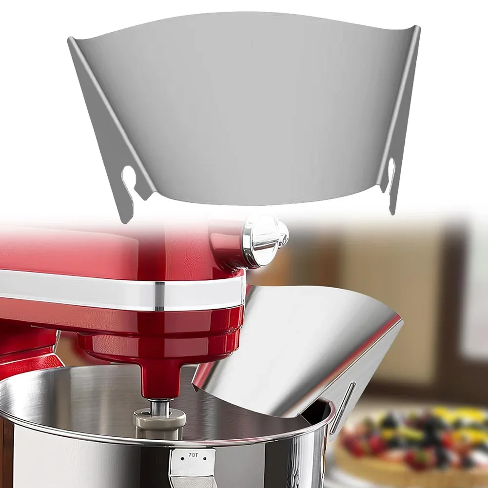 Commercial Kitchen Aid Mixer - Lifesparking ステンレススチール製注ぎ口シールド KitchenAid ミキサー用、ユニバーサルスプラッシュガード、フードプロセッサーアタッチメント安全シールド