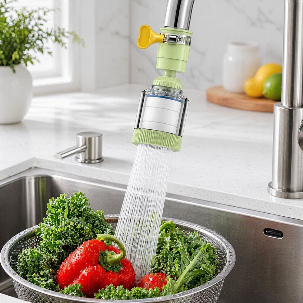 Commercial Kitchen Tap - ユニバーサル蛇口フィルター 360 度回転可能防沫フィルター浄水器シャワーヘッド取り外し可能なキッチン蛇口エクステンダー