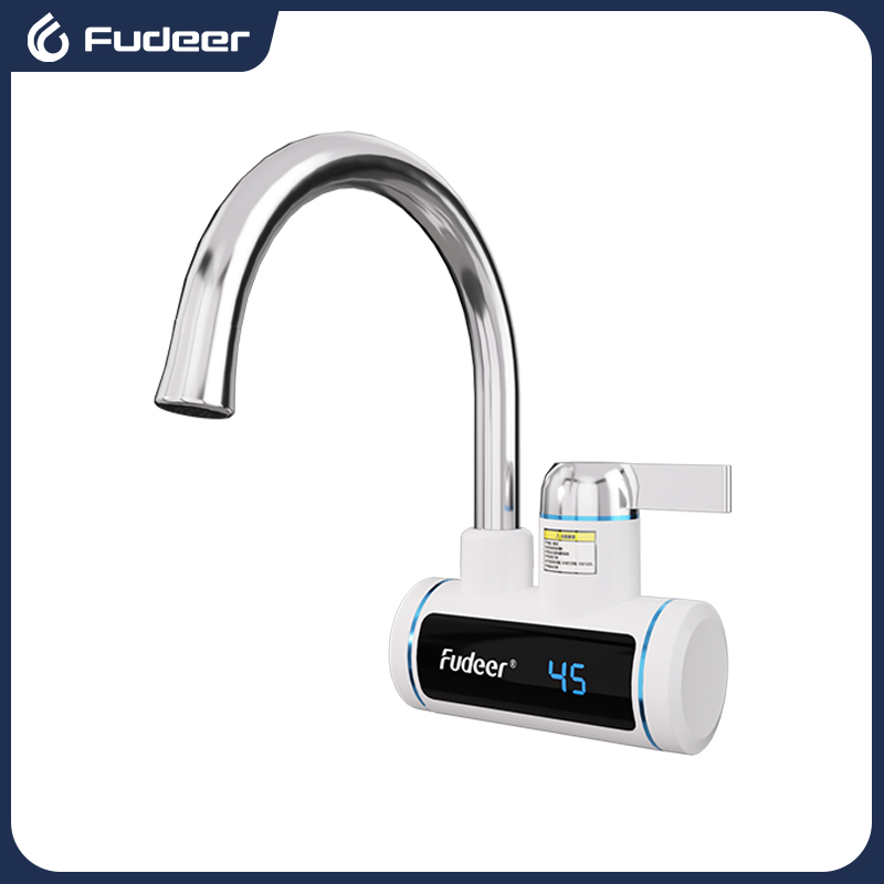 Commercial Kitchen Tap - Fudeer 電気温水器 220V キッチン蛇口 タンクレス瞬間加熱水栓 流れる温水ミキサー