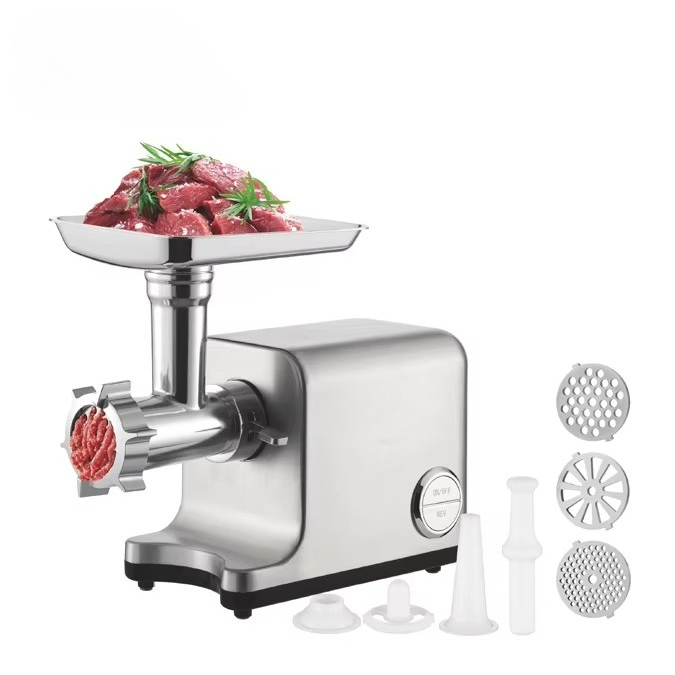 Meat Grinder Electric - 大型電動ミートグラインダー 1800W 最大出力 純銅モーター 金属ギア リバース機能付き