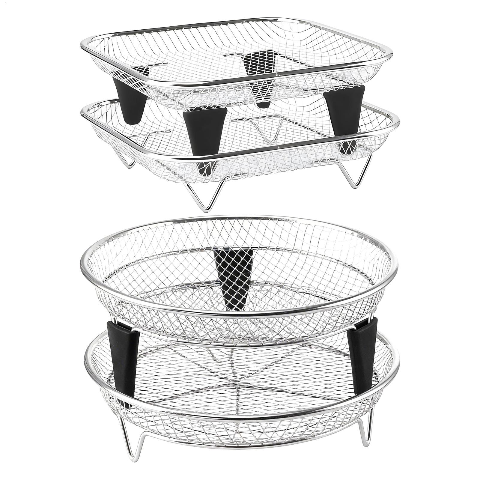 エアフライヤーバスケット ステンレススチール製スタッカブルト - Commercial Kitchen Steamer のレビューと価格