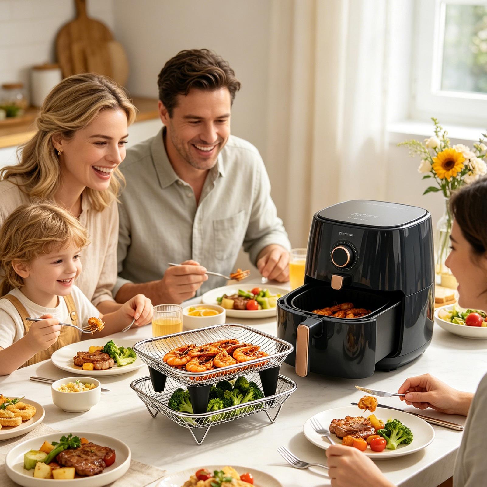 エアフライヤーバスケット ステンレススチール製スタッカブルト - Commercial Kitchen Steamer のレビューと価格
