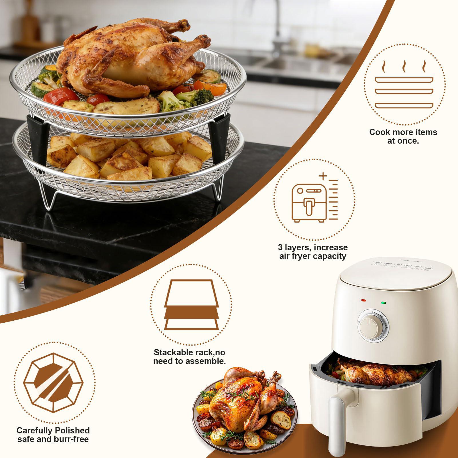 エアフライヤーバスケット ステンレススチール製スタッカブルト - Commercial Kitchen Steamer のレビューと価格