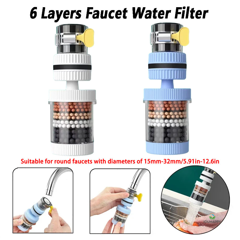 ユニバーサルシャワー蛇口 6 層蛇口水フィルタータップ浄水器 - Commercial Kitchen Tap のレビューと価格