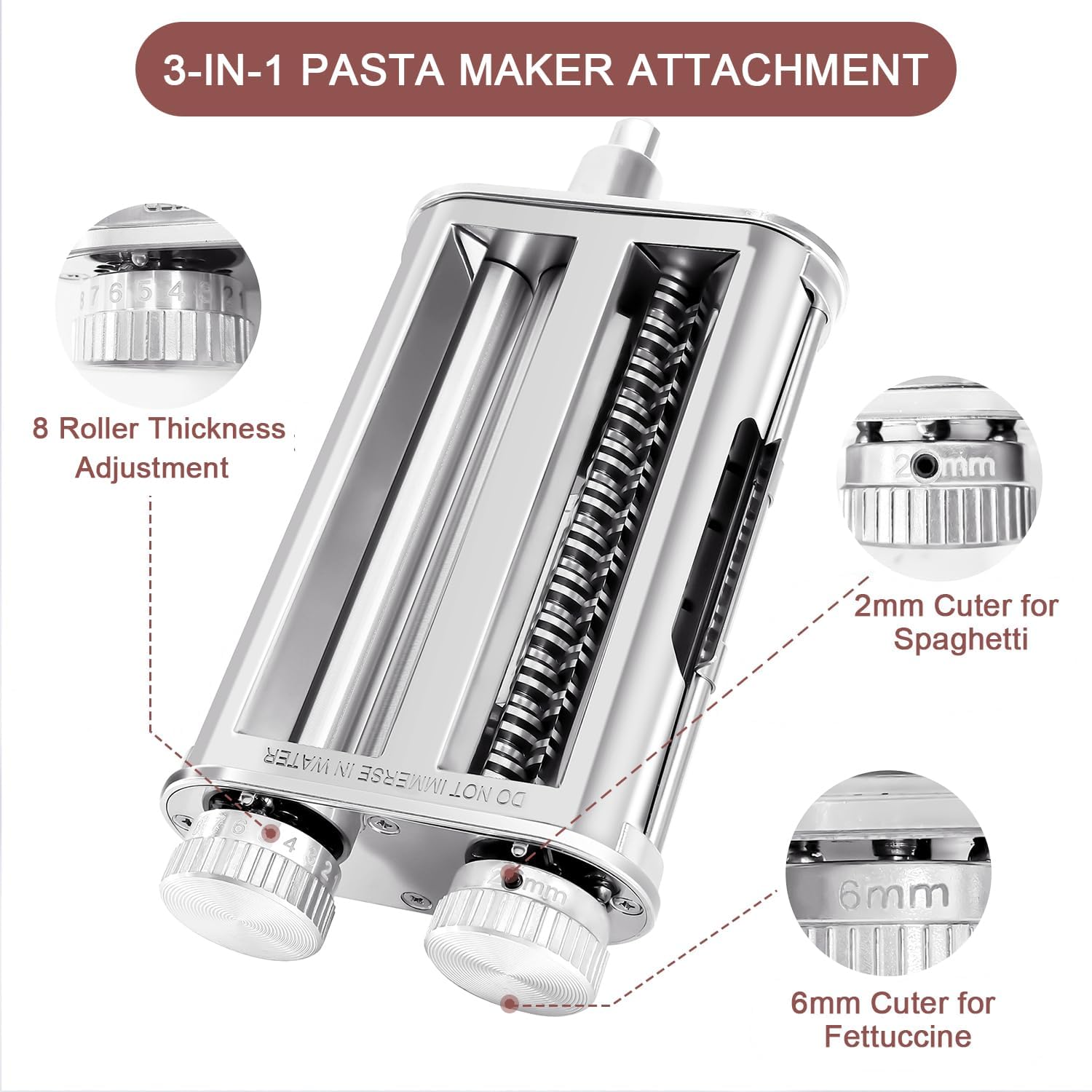 キッチンエイドミキサー3-in-1パスタローラーカッターアタ - Commercial Kitchen Aid Mixer のレビューと価格