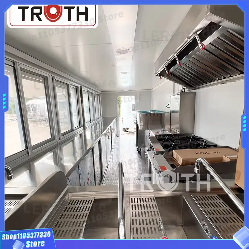 移動式フードトラックトレーラー、ピザ、コーヒー、ファーストフ - Commercial Kitchen Vendor のレビューと価格