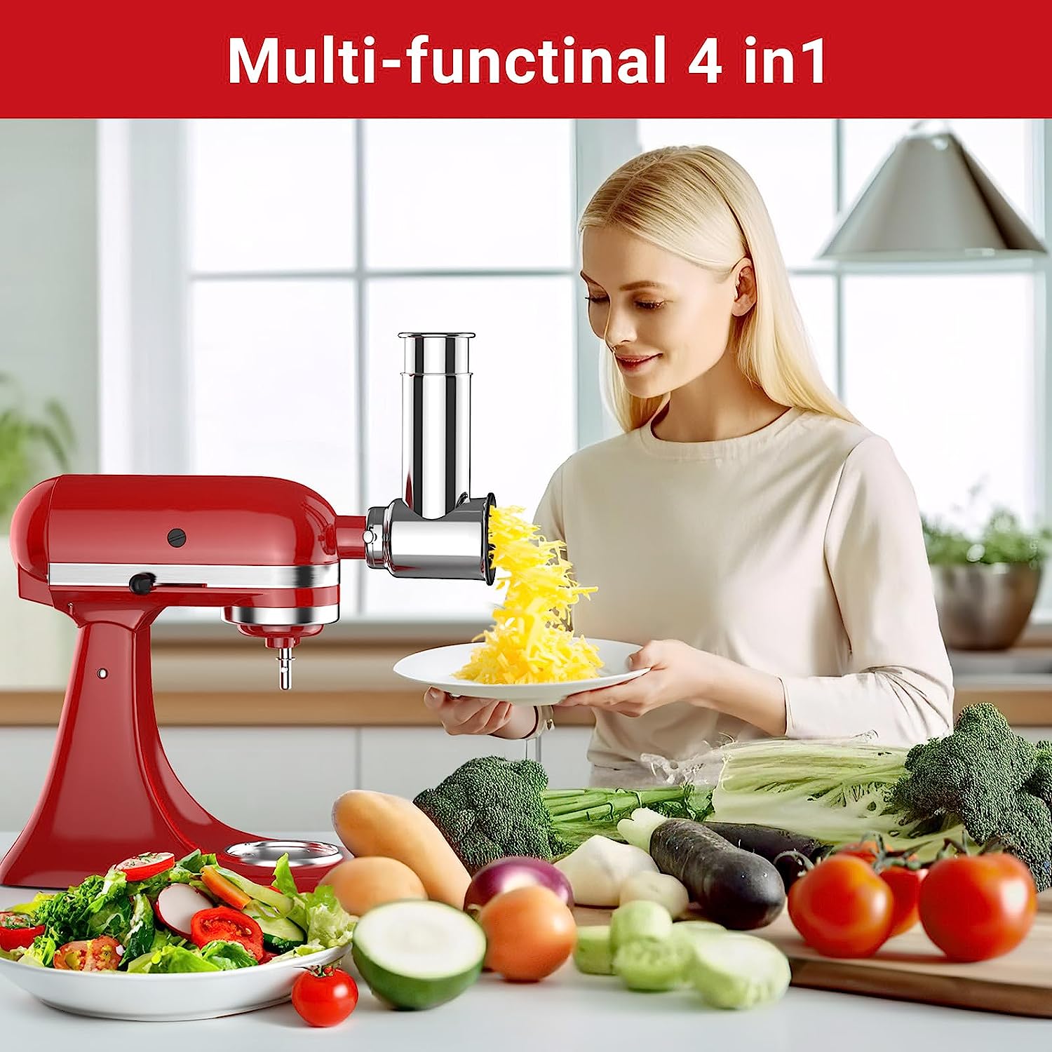 2024年新型キッチンエイドスタンドミキサー用スライサー/シ - Commercial Kitchen Aid Mixer のレビューと価格