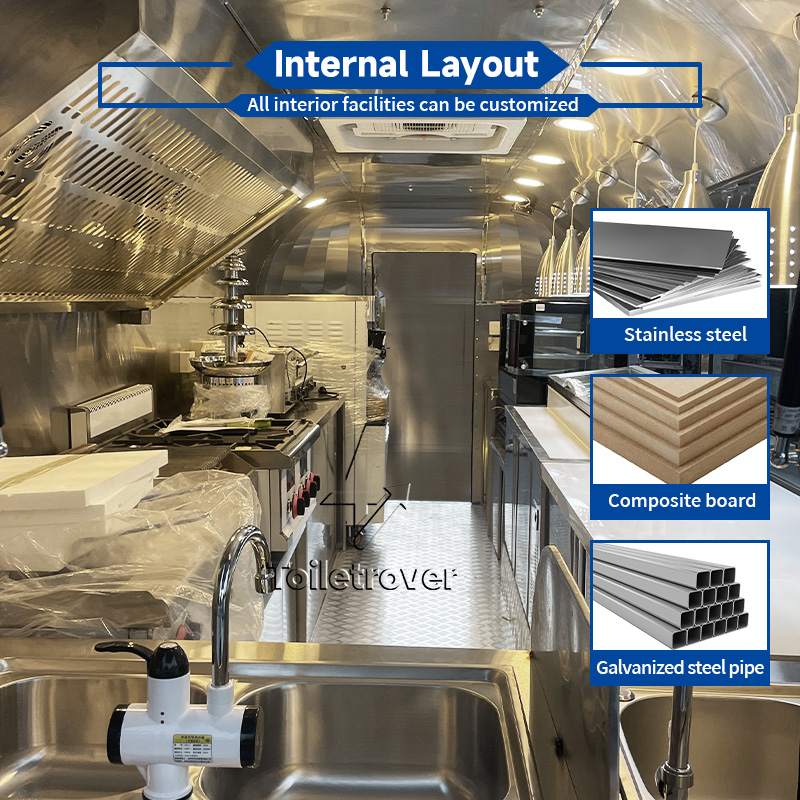 ヴィンテージ商業用フードカートトレーラー、フル装備の屋外モバ - Commercial Kitchen Vendor のレビューと価格