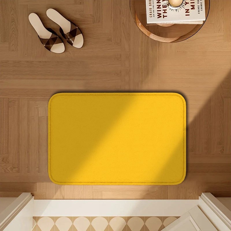 1枚入り 純黄色柄 ドアマット キッチンラグ 滑り止め ポッ - Kitchen Flooring Commercial のレビューと価格