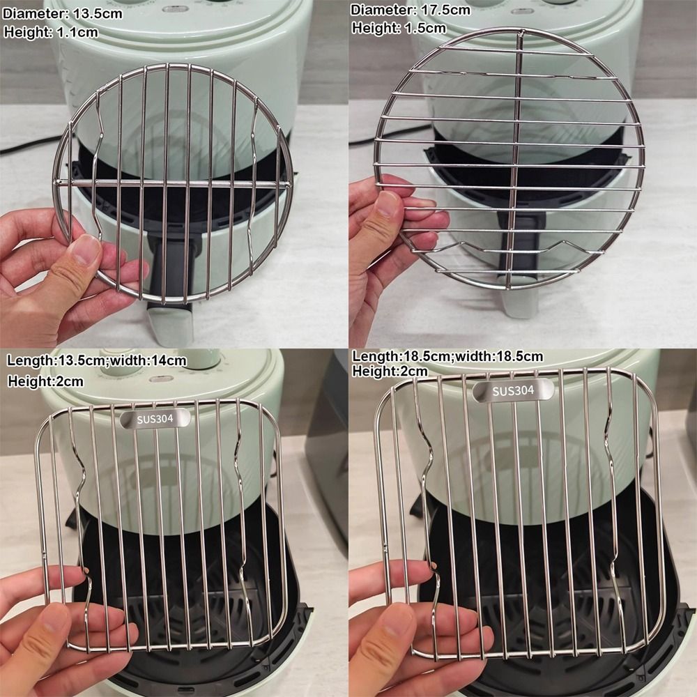 丸型四角形調理ラック 足付き 厚型エアフライヤーラック 30 - Commercial Kitchen Steamer のレビューと価格