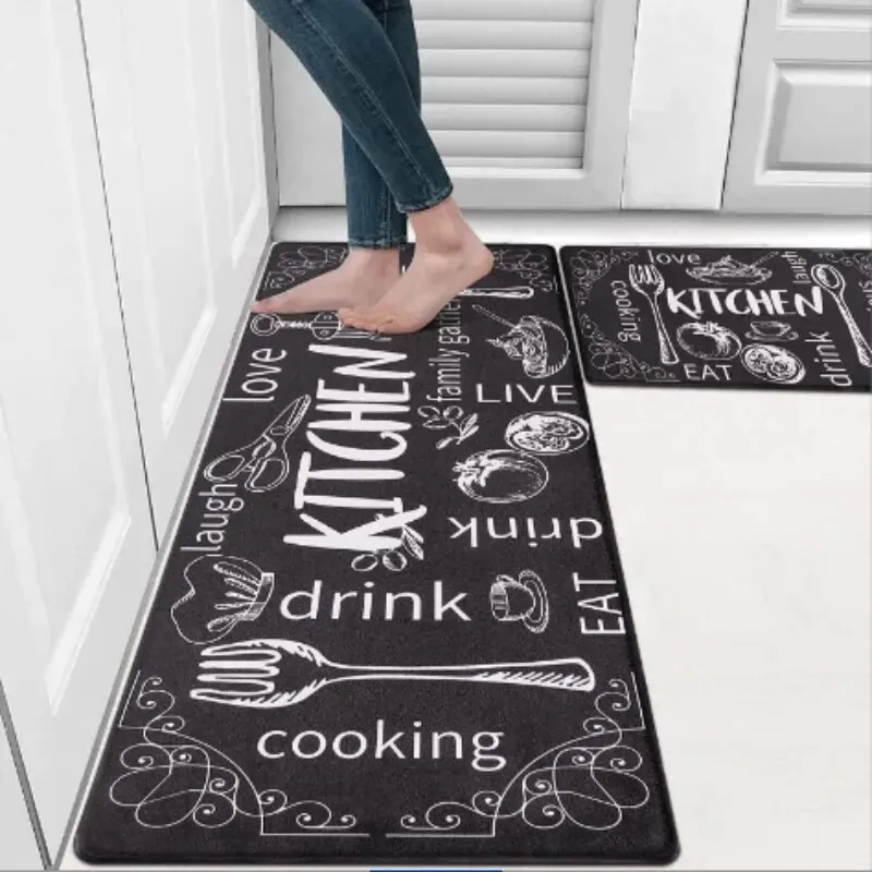 VIKAMA 洗えるクリスタルベルベットフロアマット快適なソ - Kitchen Flooring Commercial のレビューと価格