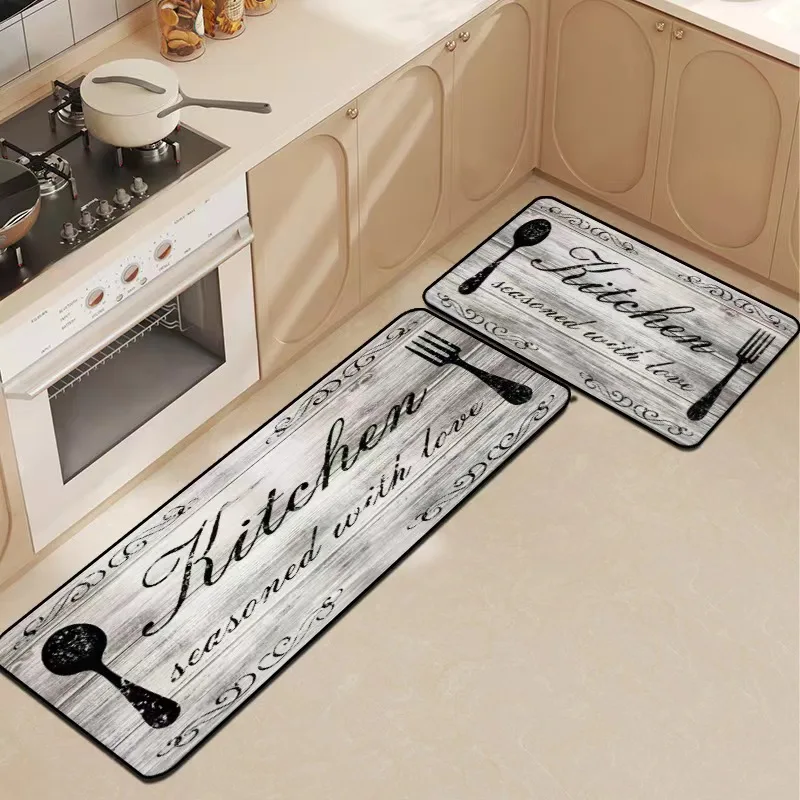 VIKAMA 洗えるクリスタルベルベットフロアマット快適なソ - Kitchen Flooring Commercial のレビューと価格