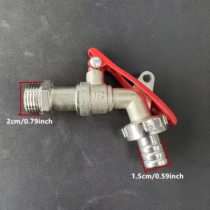 1Pc 1/2 インチ亜鉛合金蛇口ガーデンビブコック屋外ロッ - Commercial Kitchen Tap のレビューと価格