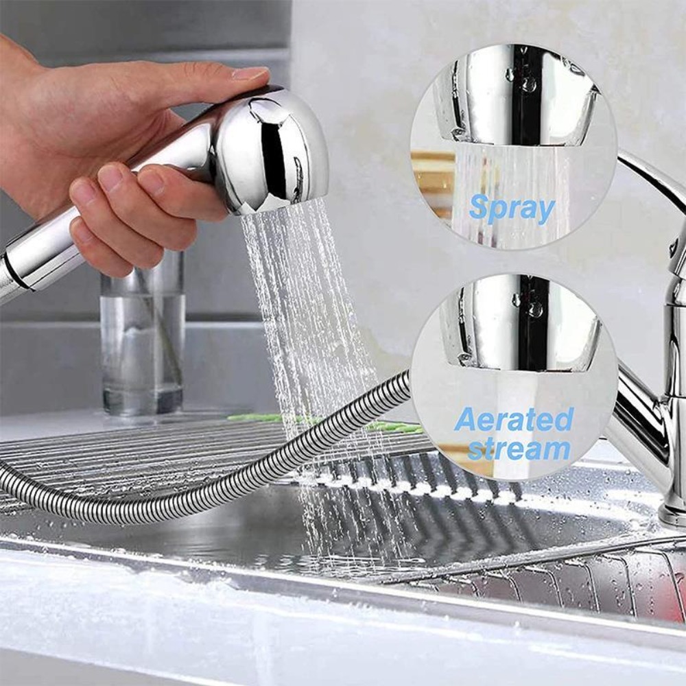 プルアウト式キッチン蛇口シンクスプレーヤー ハンドヘルド高圧 - Commercial Kitchen Tap With Spray のレビューと価格