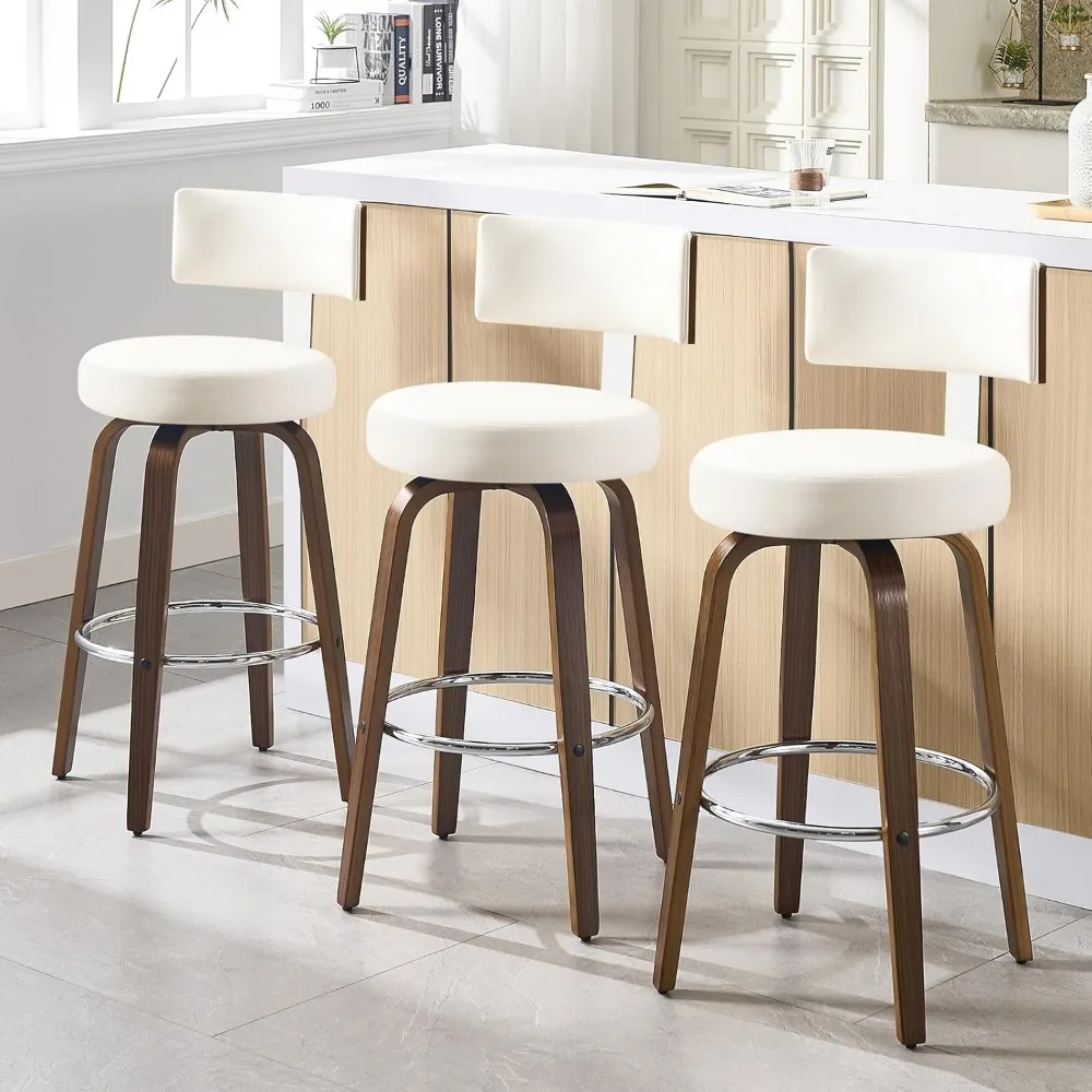 バーハイトバースツール3脚セット、フェイクレザーキッチン用ス - Commercial Kitchen Set のレビューと価格