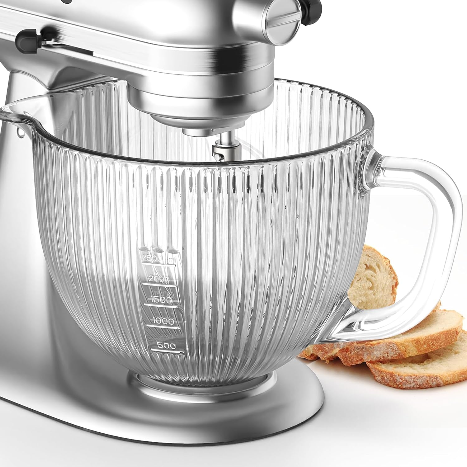 GVODE キッチンエイドミキサー用ガラスボウル、4.5-5 - Commercial Kitchen Aid Mixer のレビューと価格