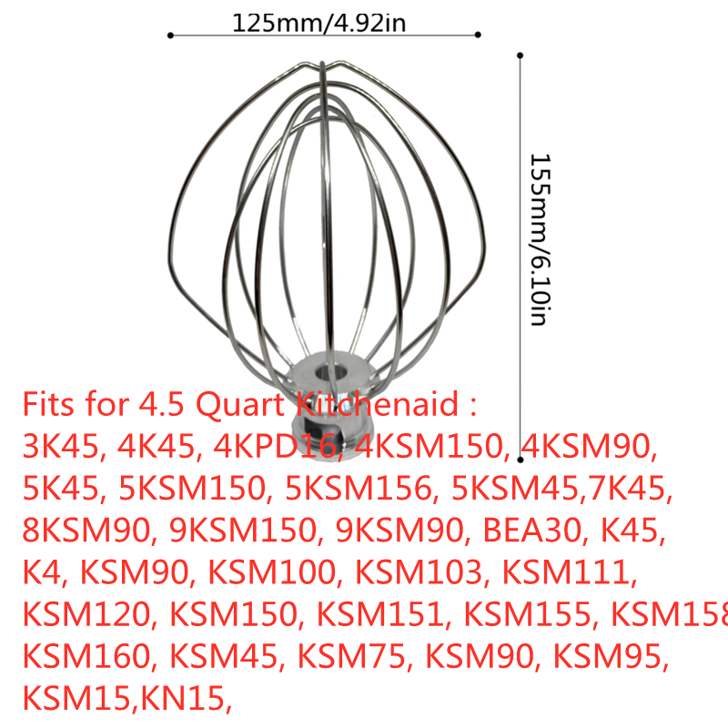 ステンレス鋼ワイヤーホイップ電動ミキサーアクセサリー Kit - Commercial Kitchen Aid Mixer のレビューと価格