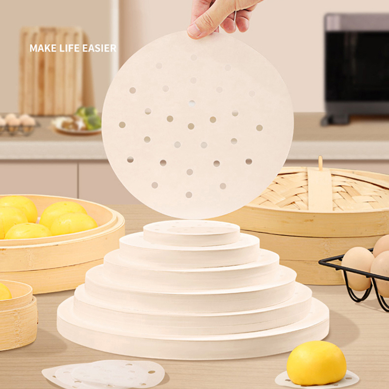 50枚入り 竹蒸し器用紙 使い捨て ノンスティック蒸し器マッ - Commercial Kitchen Steamer のレビューと価格