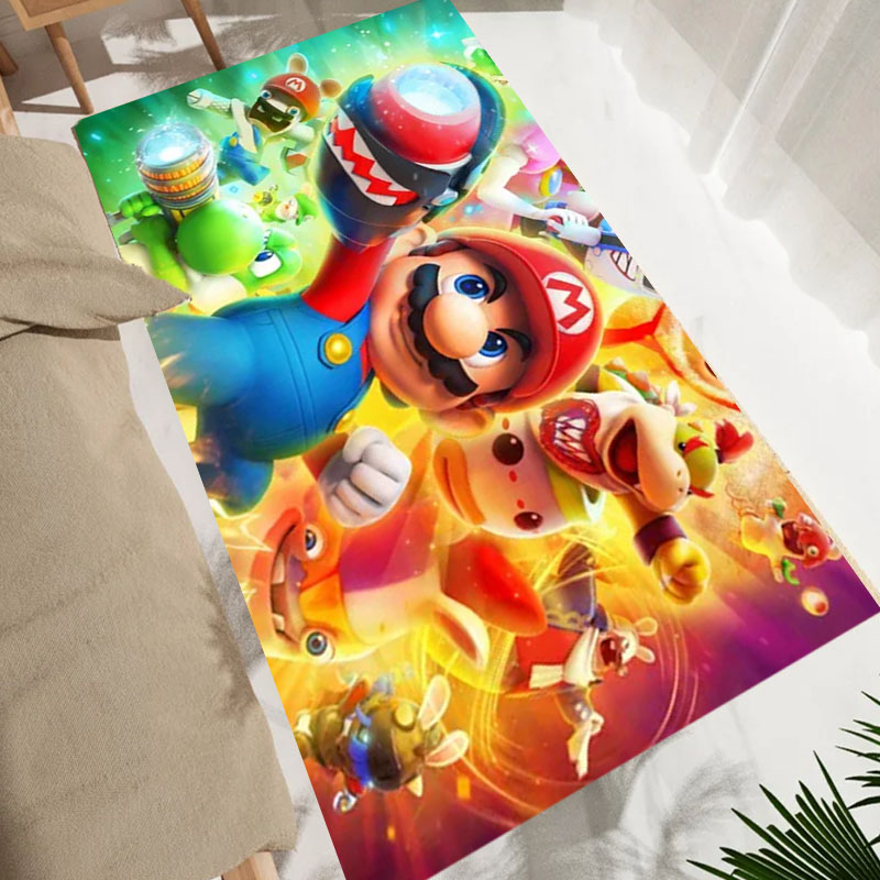 漫画S-スーパーマリオブラザーズゲームラグエリアカーペット、 - Kitchen Flooring Commercial のレビューと価格