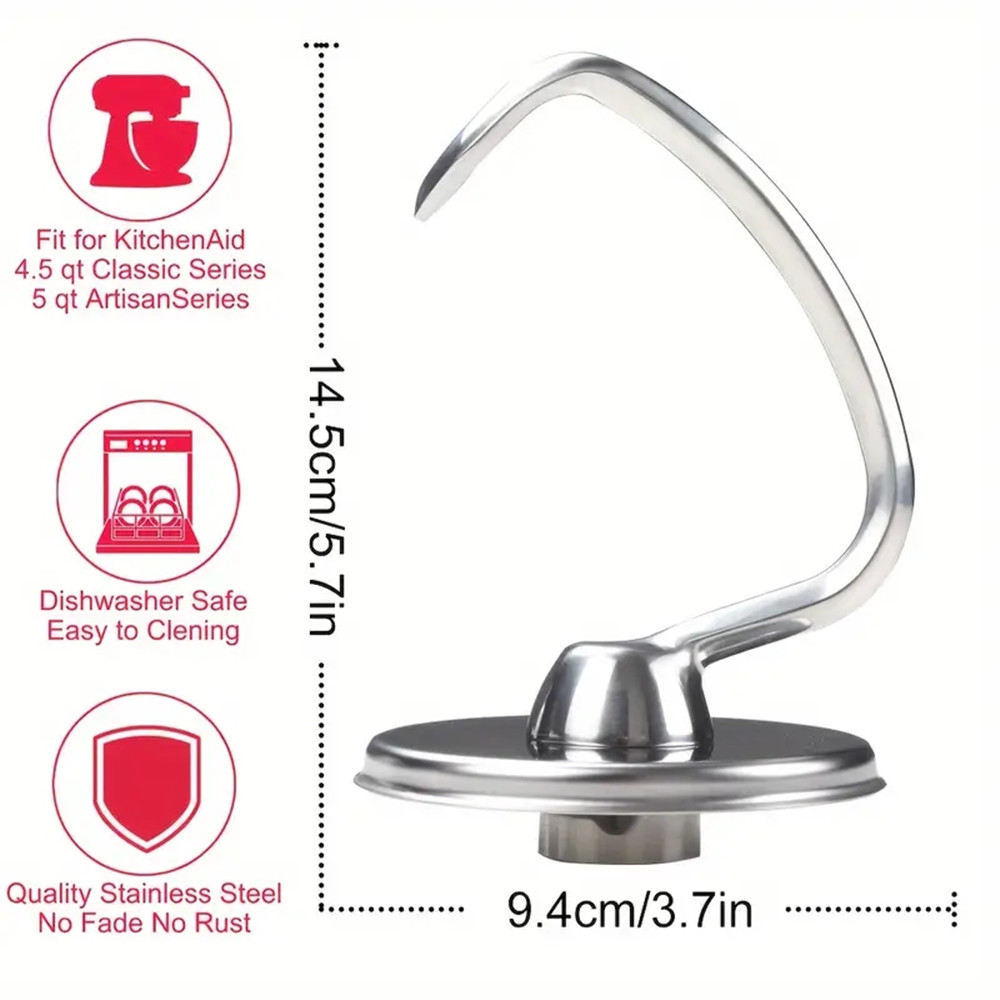 キッチンエイド調理器具アクセサリーと生地用ステンレススチール - Commercial Kitchen Aid Mixer のレビューと価格