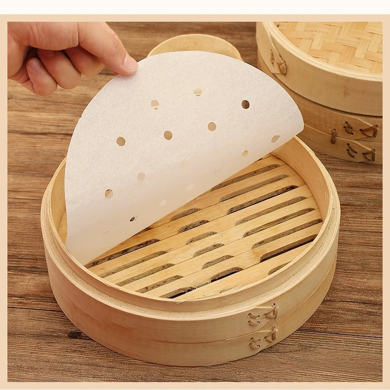 100 個食品グレード使い捨て蒸し器紙ノンスティック蒸し紙蒸 - Commercial Kitchen Steamer のレビューと価格