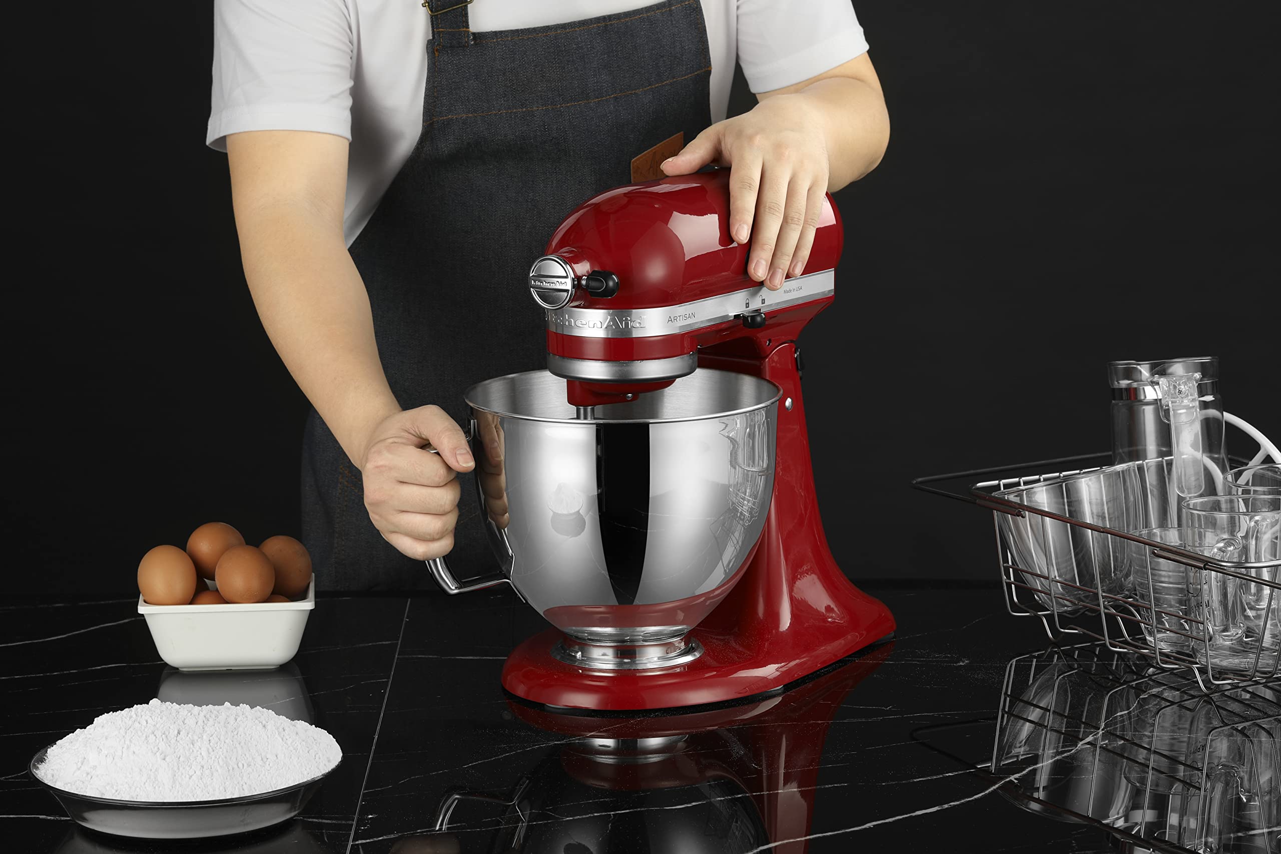 5クォート ステンレス製ミキサーボウル キッチンエイドチルト - Commercial Kitchen Aid Mixer のレビューと価格