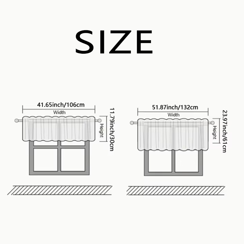 100% 遮光キッチンショートカーテン W106cm x H - Commercial Kitchen Canopy のレビューと価格