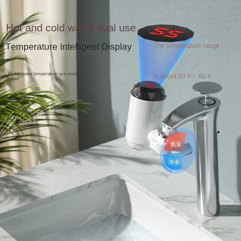 3000Wインスタント温水ヒーター蛇口、温度表示付きタンクレ - Commercial Kitchen Tap のレビューと価格